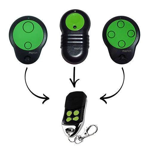 2 Pack | Merlin M842/M832/M844 Compatible Garage Door Remote Control - Battery Mate