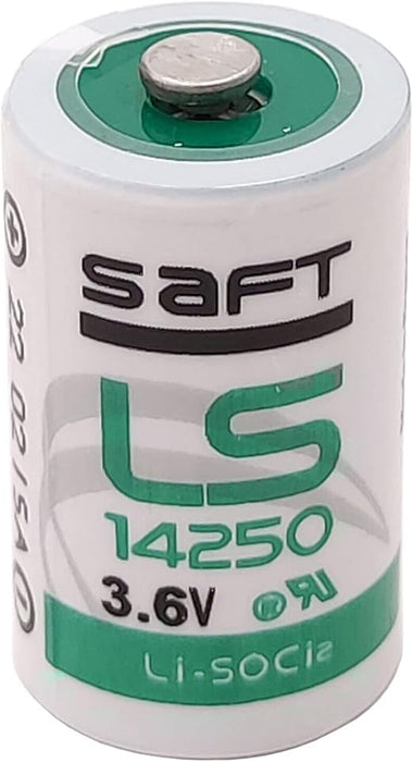 4 Pack | 3.6V 1/2 AA Lithium Battery 1.2Ah, Saft LS14250, R6 Li - SOCl2 - Battery Mate