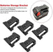 5Pcs Battery Mount Holder Stand For Milwaukee M18 18V Tool Battery Accessories - Battery Mate