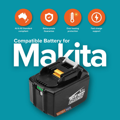 9ah 18V Makita Compatible Battery BL1830B BL1840B BL1850B BL1860B Li - Ion - Battery Mate