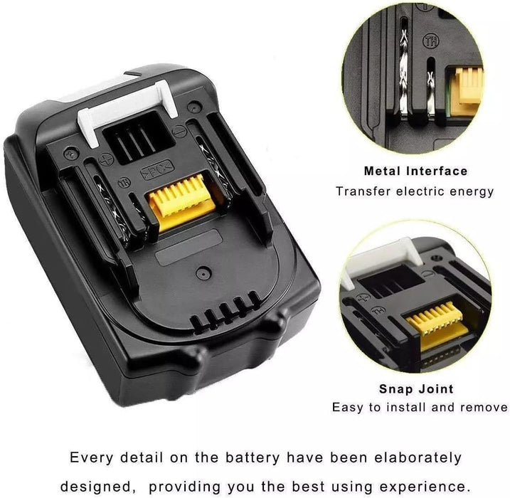 BL1830 For Makita 3.0Ah battery 18V BL1815 Li - ion Cordless Battery BL1830 BL1850 - Battery Mate