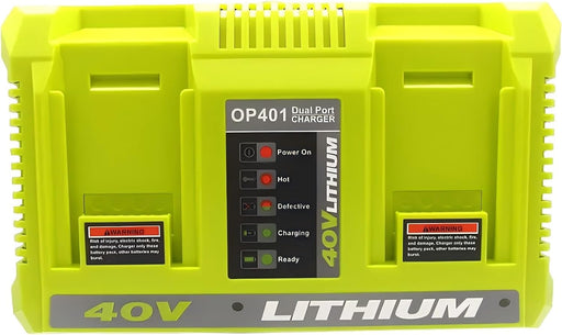 Dual Charger for Ryobi 36V 40V Battery Charger BPL3626 BPL3640 OP4040 BCL3620 - Battery Mate