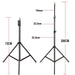 Portable Adjustable Light Stand Tripod For Studio Photo Flash LED Lighting / DSLR - Battery Mate