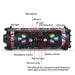 Portable Bluetooth Light Up Party Speaker System USB microSD Aux w/ Mobile Stand - Battery Mate