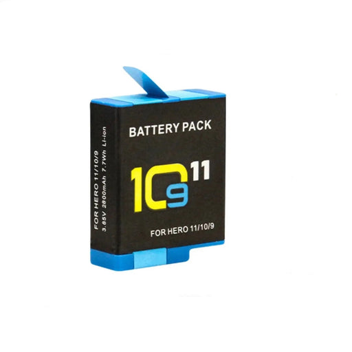 Replacement Gopro Rechargeable Battery - 3 Pack for Hero 9 / 10 / 11 / 12 - Battery Mate