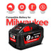 Tavice Milwaukee Compatible 18V M18 9ah High Output Lithium Ion Battery - Battery Mate