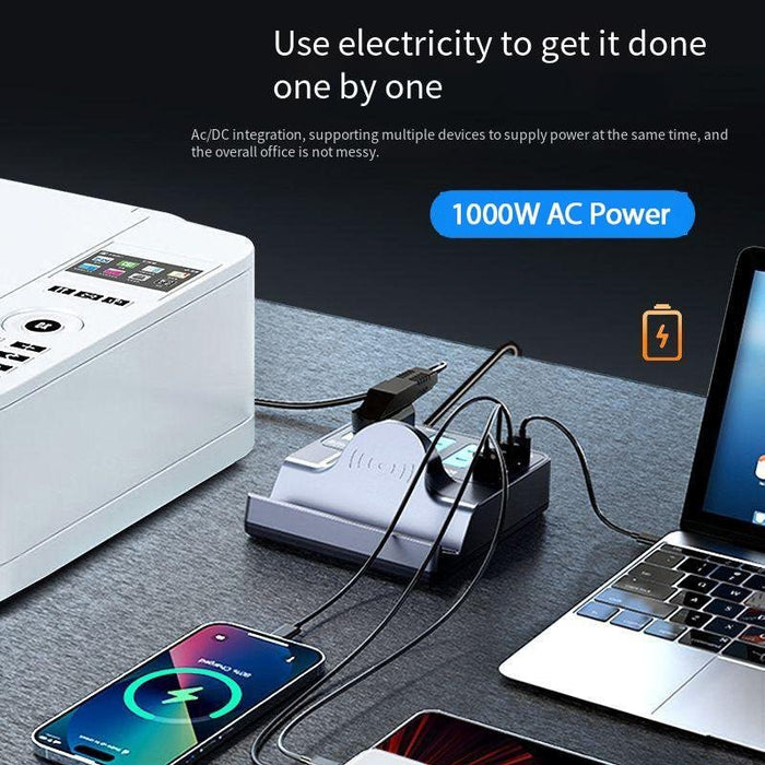 WLX H11 72W AC DC Integrated Multiple - Device Charger with Wireless Charging - Battery Mate