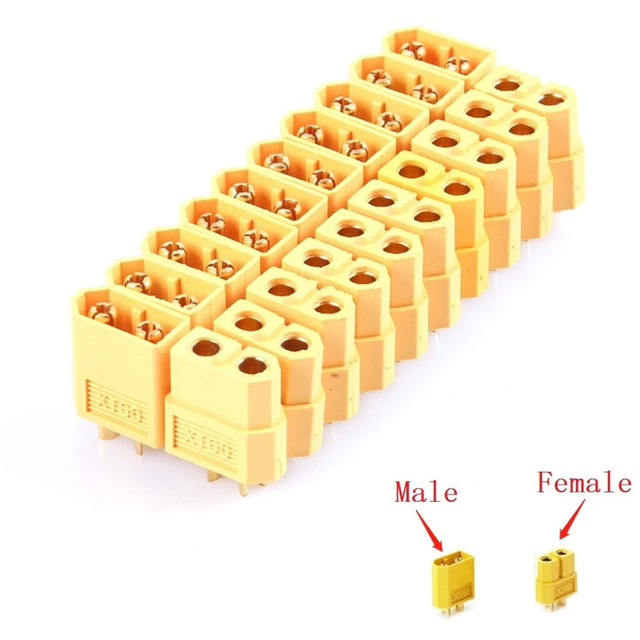 10 pairs XT90 Male Female Bullet Connector Plug For Lipo Battery - Battery Mate