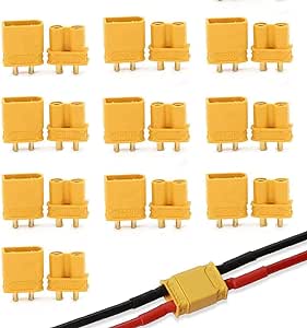 10 pairs XT90 Male Female Bullet Connector Plug For Lipo Battery - Battery Mate