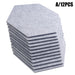 12PCS Hexagon Acoustic Foam Panels Sound Absorbing Wall Proof Noises Tiles I2M9 - Battery Mate