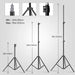 135W Photography Studio Softbox Continuous Lighting Soft Box Light Stand (without Bulbs) - Battery Mate