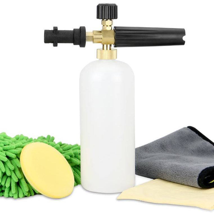 1L Snow Foam Gun Lance Cannon Soap Bottle for Car Pressure Washer Karcher K2-K7 - Battery Mate