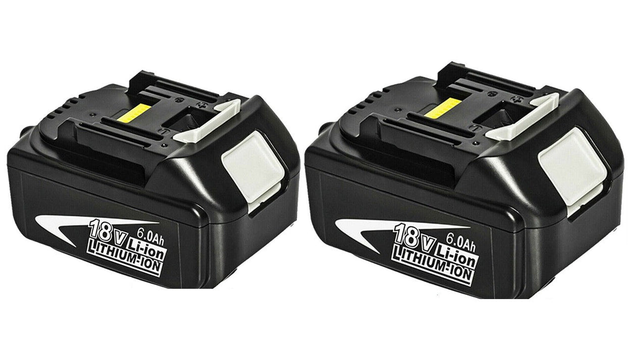 2 Pack 18V Makita Compatible Battery Replacement 6.0 AH BL1830