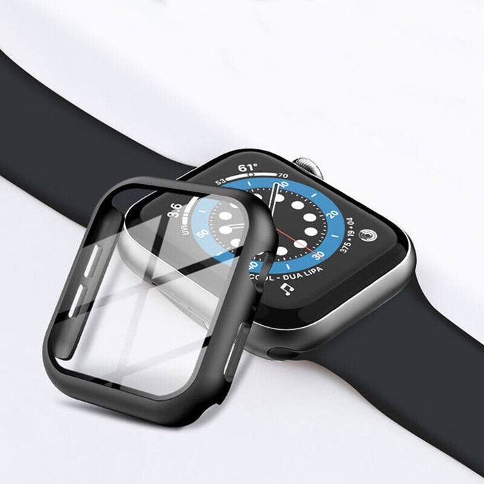 2 Pack | 44mm For Apple Watch iWatch Ultra 8 SE 7 6 5 4 Screen Protector Case | Black - Battery Mate