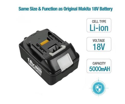 2 Pack 18V Makita Compatible Battery Replacement 6.0 AH BL1830