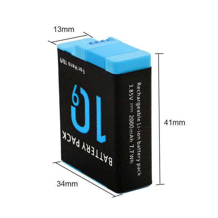 2 Pack| GoPro Compatible HERO 10 & 10 / 9 Replacement Battery - Battery Mate