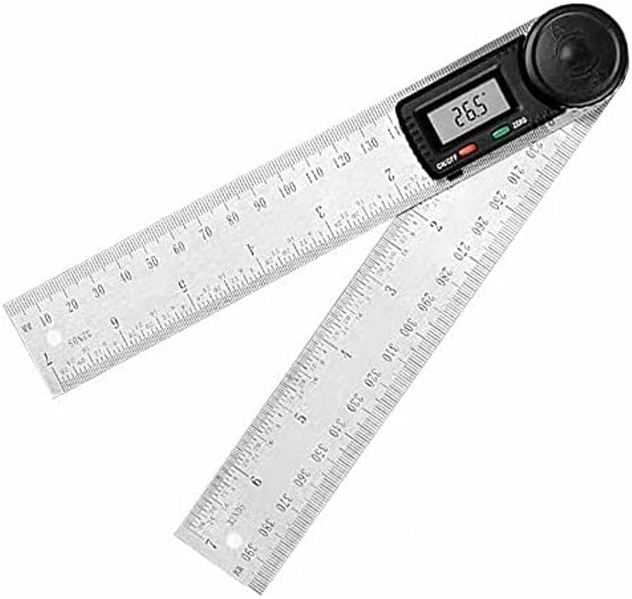 200mm Digital Angle Finder Ruler Protractor Measure Meter Stainless St ...