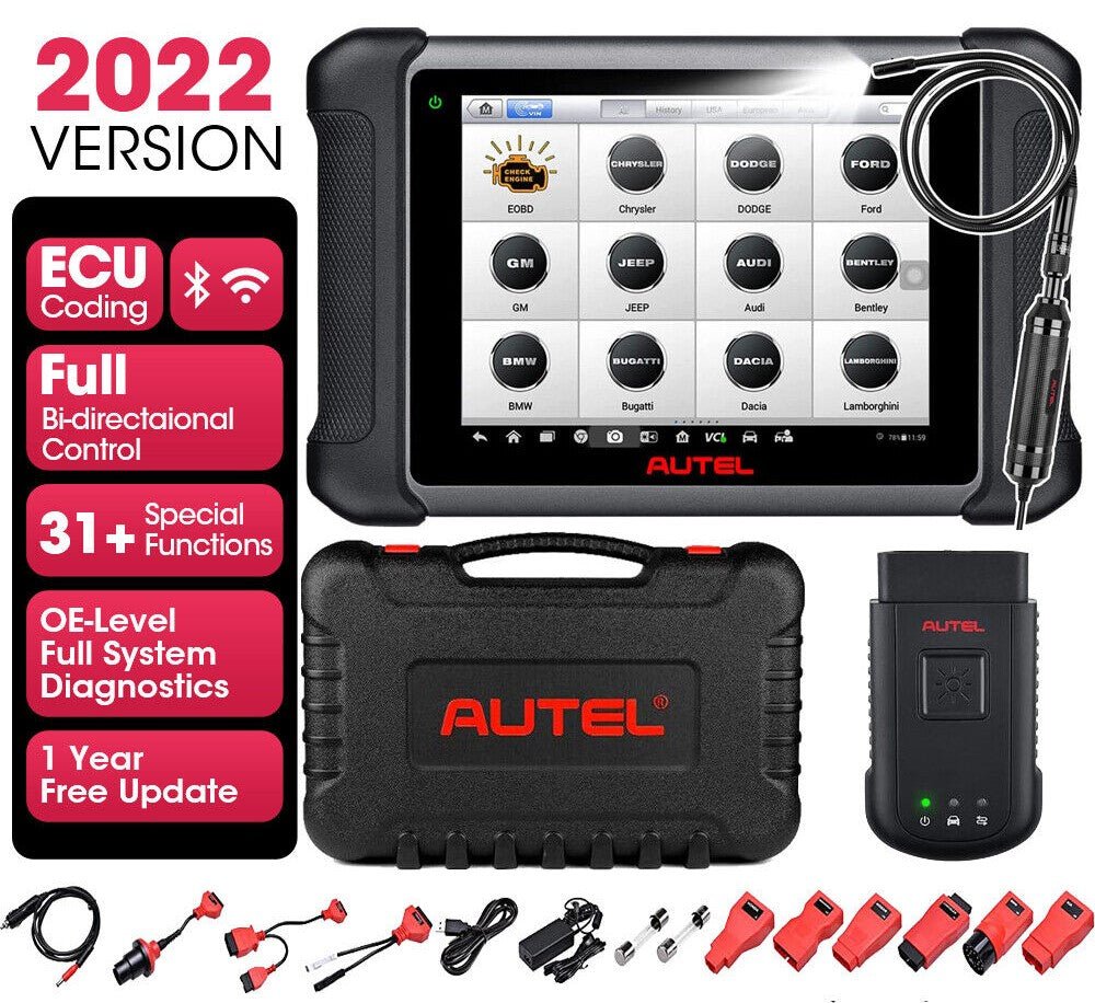 2022 Autel MaxiSys MS906BT OBD2 Auto Diagnostic Scanner ECU Key Coding —  Battery Mate