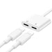 2IN1 Splitter Adapter Headphone & Charger Cable For iphone 7 8 X XR XS 11 12 13 - Battery Mate