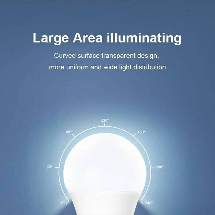 2x LED Bulb 12W E27 Globe Light Cool White Screw Bright Bulb - Battery Mate