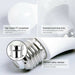 2x LED Bulb 12W E27 Globe Light Warm White Screw Bright Bulb - Battery Mate