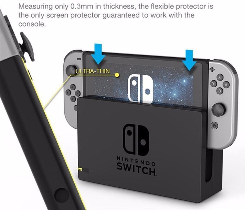 2x Premium Nintendo Switch Tempered Glass Screen Protector for Nintendo Switch - Battery Mate