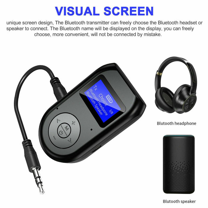 Buy 3in1 Bluetooth 5.0 Wireless Audio Adapter Transmitter Receiver