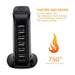 30W 6 Multi USB Port Travel Charger Desktop Charging Station Fast Power Adapter - Battery Mate