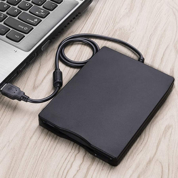 3.5 inch USB Mobile Floppy Disk Drive Portable 1.44MB External FDD Reader for PC - Battery Mate