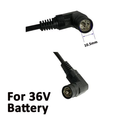 36V 2A E-Bike Charger Charger with 10.5mm Central Pin Plug - Battery Mate