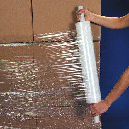 4 x Stretch Hand Pallet Wrap 500mm x 400M 25MIC Shrink Wrap - Clear - Battery Mate