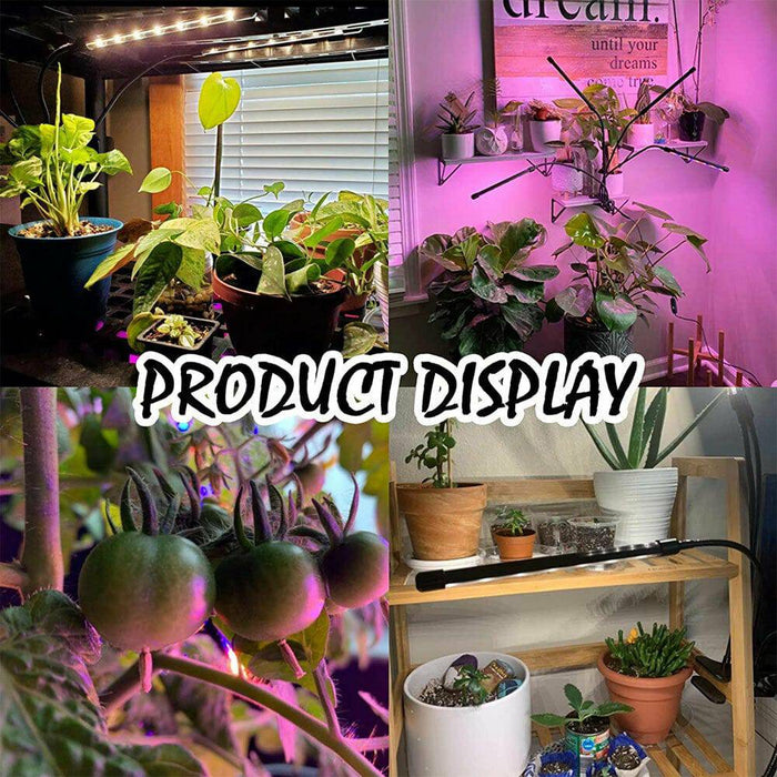 4Head LED Grow Light Plant Light Panel Growing Plant Veg Flower Indoor Lamp - Battery Mate