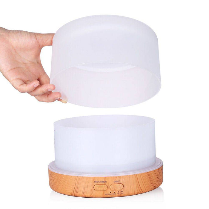 500ML Air Diffuser Aroma Oil Humidifier LED Night Light Up Home Relax Defuser - Battery Mate