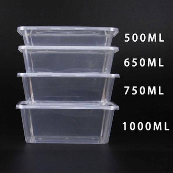 500ml (Small)| 600 Pack Food Containers Takeaway Storage Box - Battery Mate