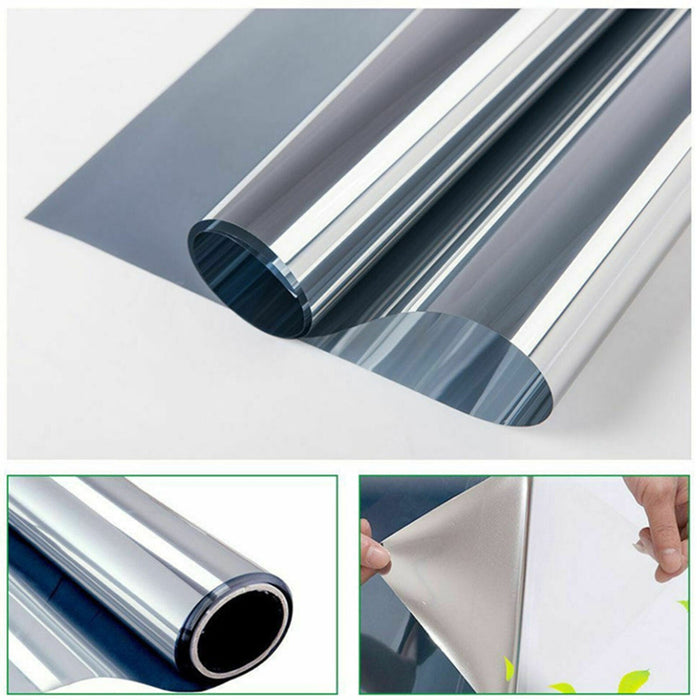 5M One Way Mirror Tint Window Glass Film Solar UV Reflective Privacy Protector - Battery Mate