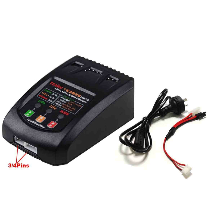 A3Pro Fast RC Car Battery Charger NiMH LiPO Tamiya + Mini Tamiya Plug 6V 7.2V - Battery Mate