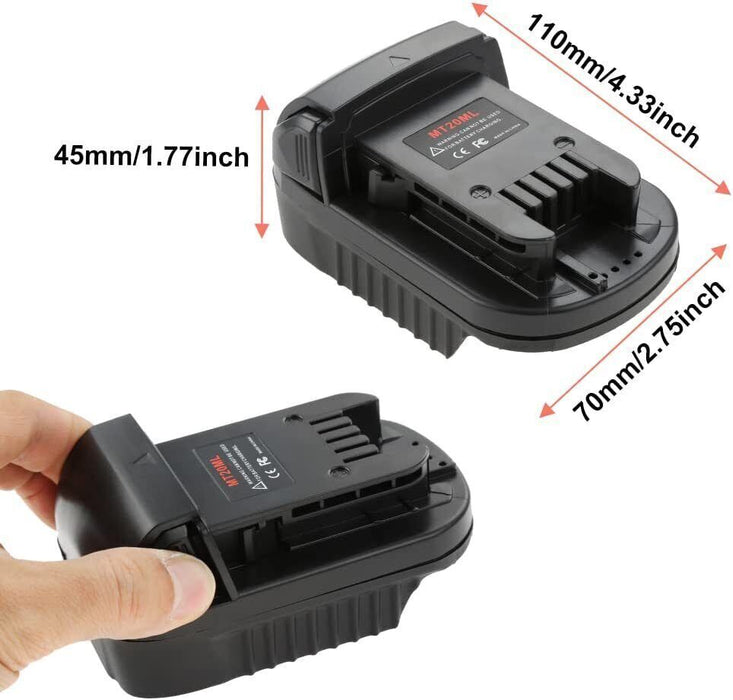 Adaptor for Makita 18V Battery Convert to Milwaukee 18V Tool Adapter Converter - Battery Mate