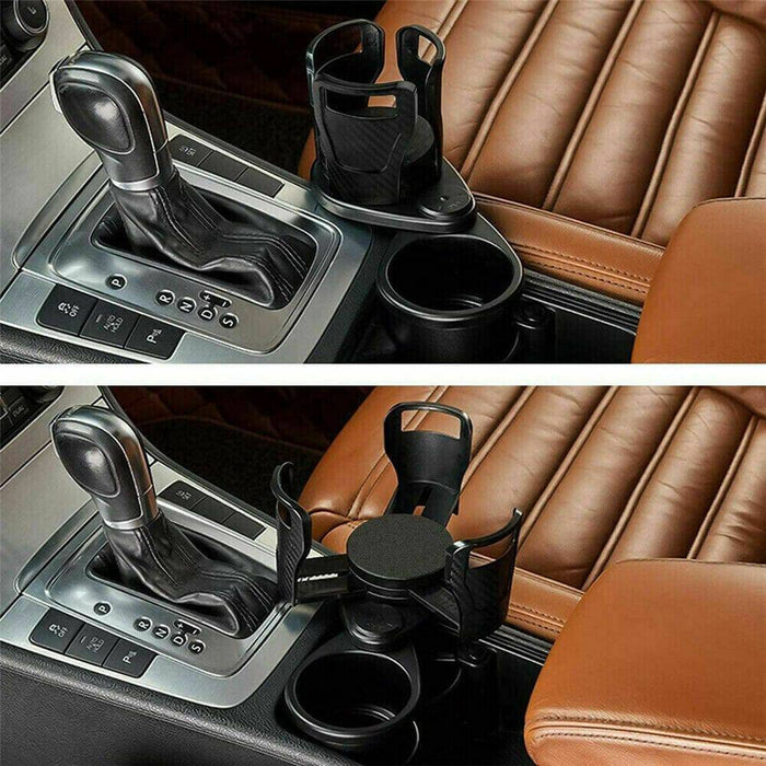 Adjustable 2in1 Car Seat Cup Holder Bottle Drink Coffee Storage Water Bottle AU - Battery Mate