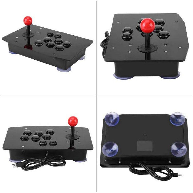 Arcade Joystick Fighting Stick Acrylic Wired Usb Gaming Controller Gam ...