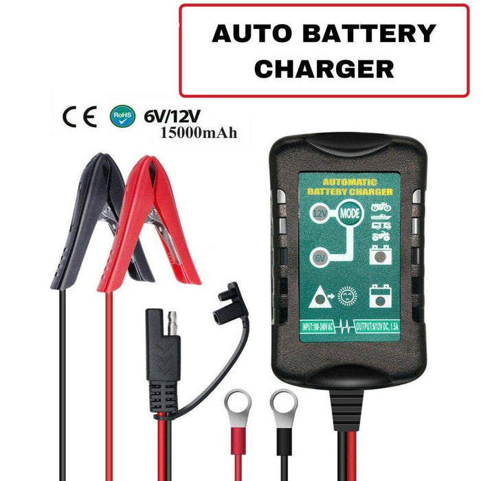 Battery Charger Maintainer Trickle 6V 12V 1.5A Car Automatic Motorcycle - Battery Mate