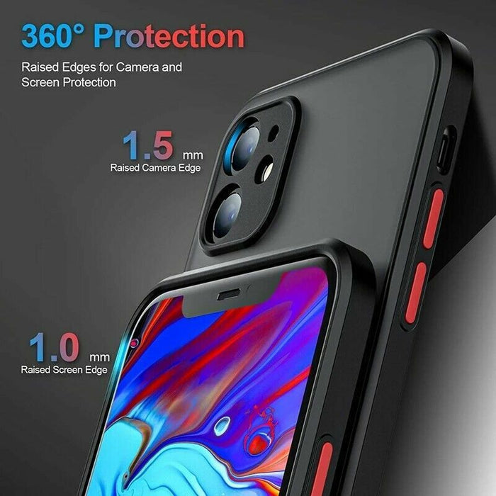 Black Matte Surface Ultra Protective iPhone 11 Case - Battery Mate