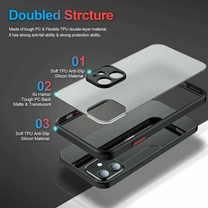 Black Matte Surface Ultra Protective iPhone 11 Pro Case - Battery Mate