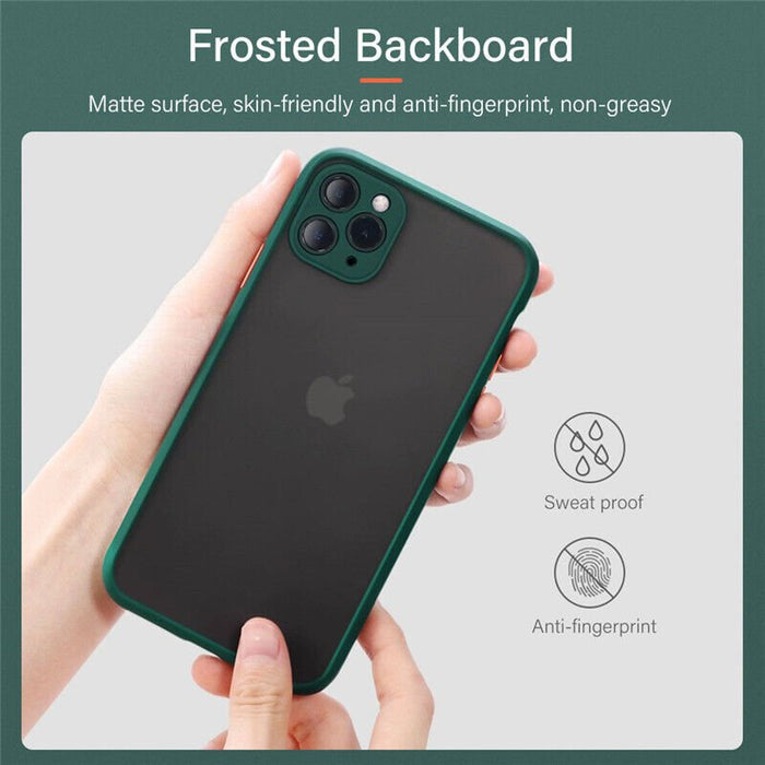 Black Matte Surface Ultra Protective iPhone XS Case - Battery Mate