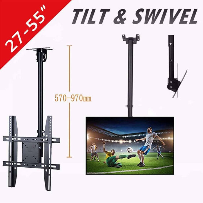 Tilt Swivel Ceiling Mount Fits Most 27-55 LCD LED Flat Panel