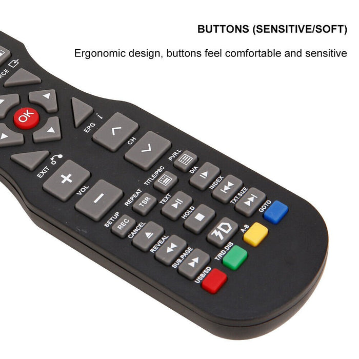 Compatible Remote For SONIQ QT1E QT155 QT166 QT138 Remote TV E55V13A E55V14B + HOME Button - Battery Mate