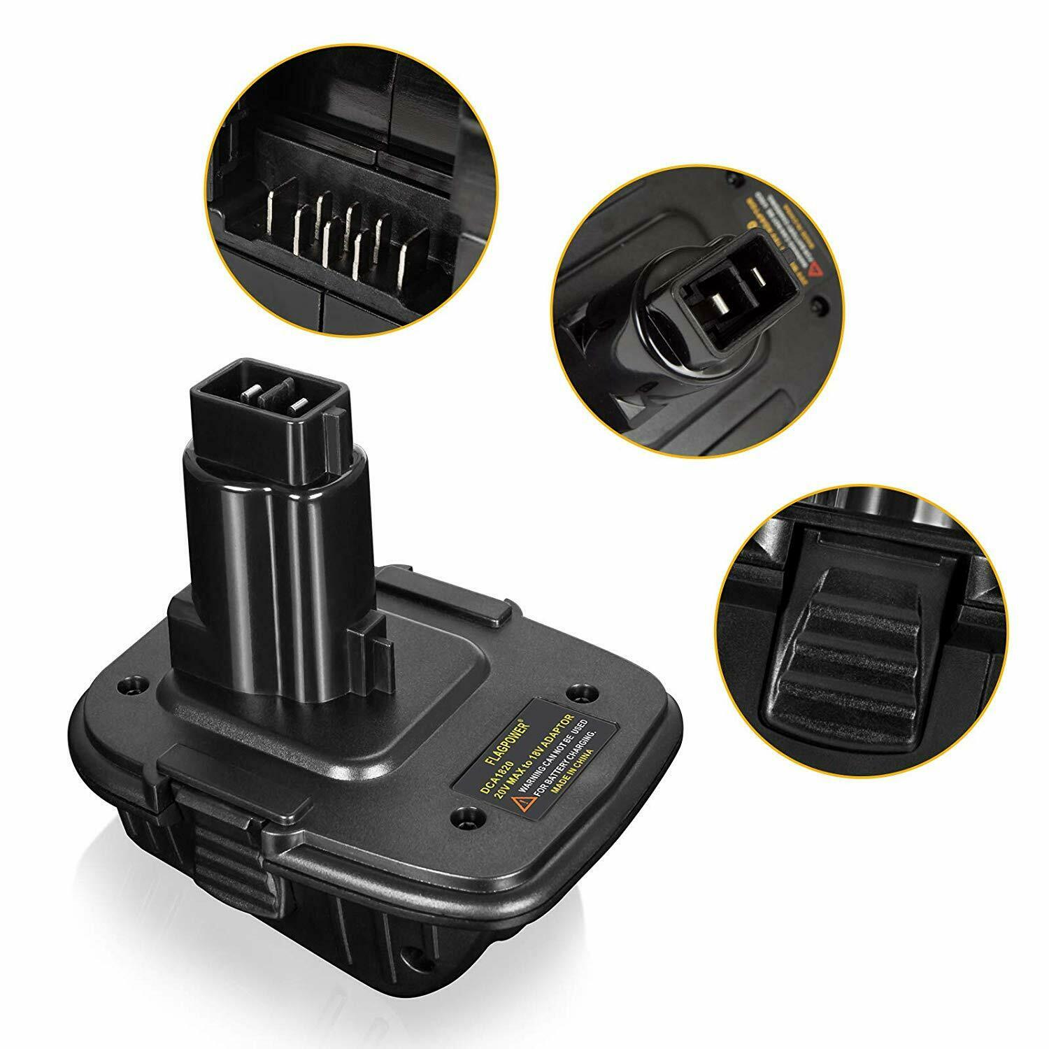 Battery adapter for Black & Decker 18v Nicd tools to dewalt 20v max (DIY  Kit)
