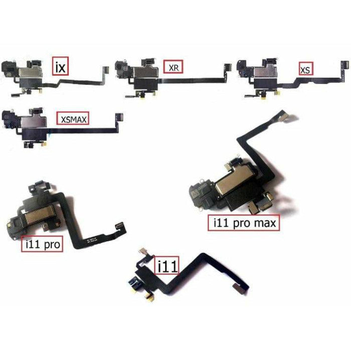 Earpiece Speaker with Proximity Sensor Flex Cable for iPhone 12 11 X XS 8 7 6s + - Battery Mate