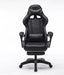 Ergonomic Massage LED Racing Chair , Reclining Swivel Heavy High Back Office PC Chair w/ Built-in Speaker-Black - Battery Mate