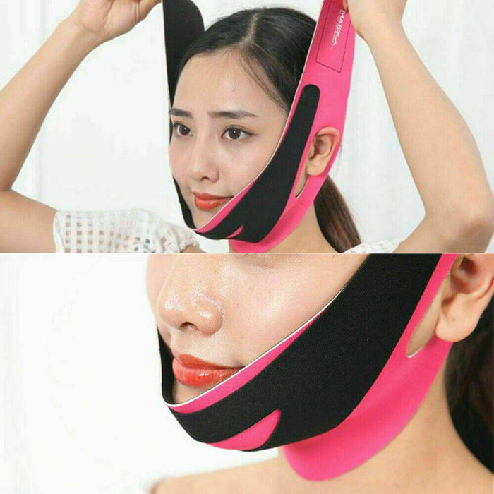 Face V-Line Slimming Strap Up Mask Belt Lift Chin Anti-Aging Cheek - Battery Mate