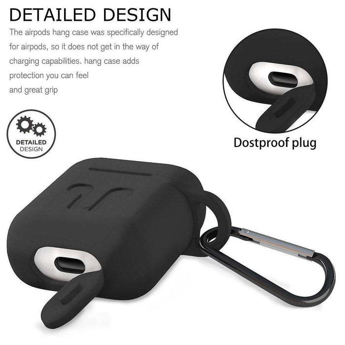 For Apple Airpod Shockproof Airpods AU Strap Holder & Silicone Case Cover Skin - Battery Mate